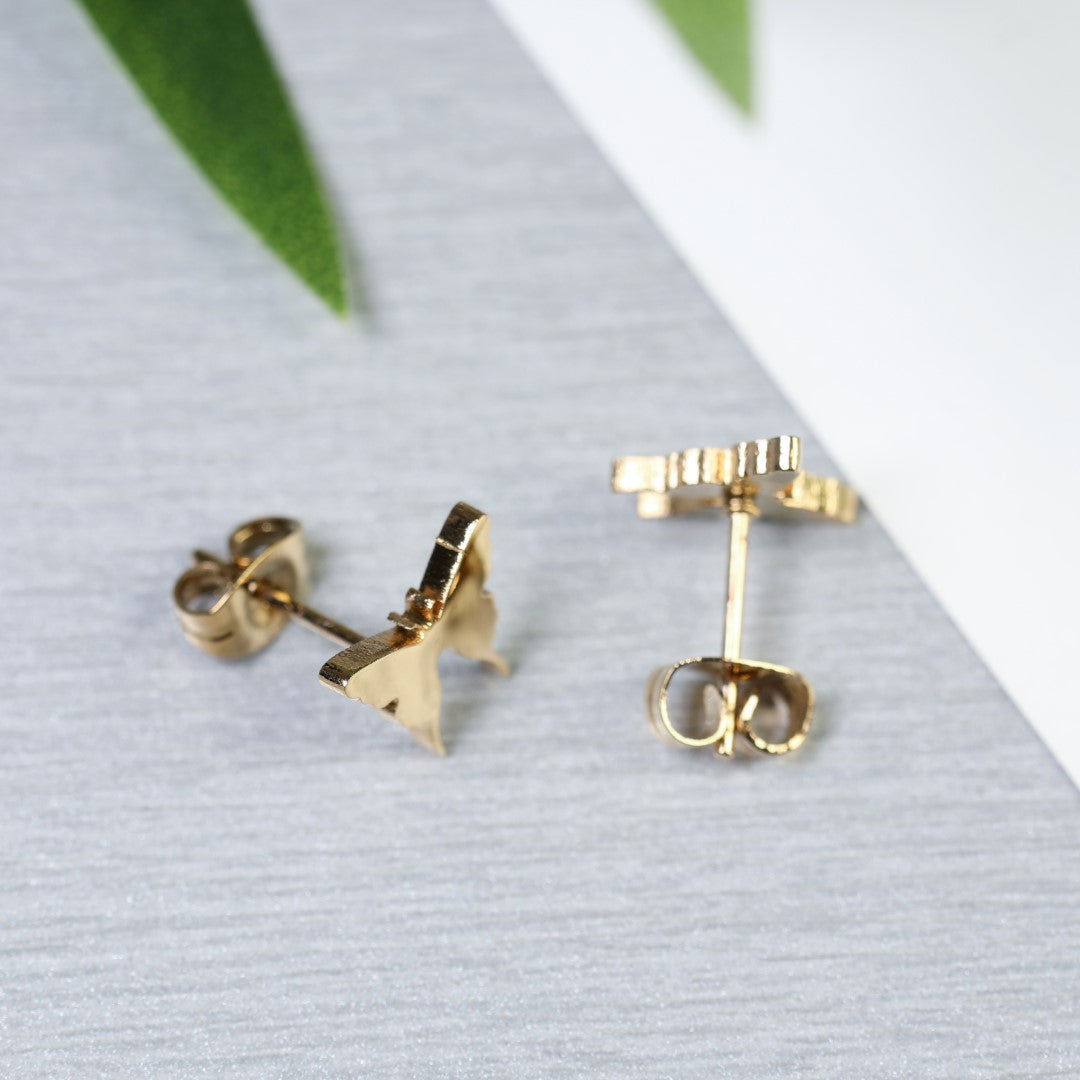 Butterfly Shaped Stainless Steel Stud Earrings