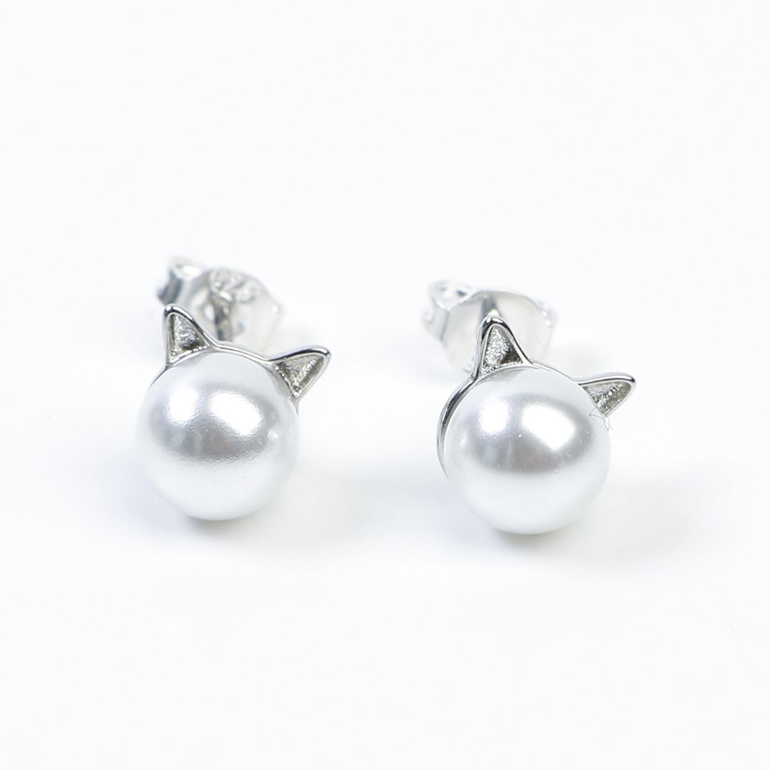 Cute-Cat-Sterling-Silver-Stud-Earrings- (1)