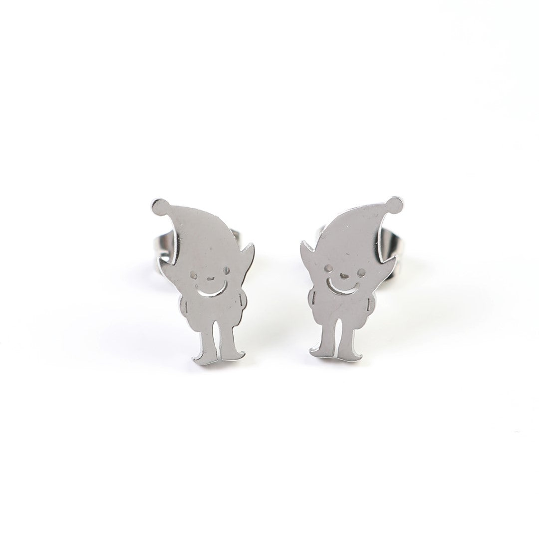 Dwarf-Shaped-Stainless-Steel-Stud-Earrings- (4)