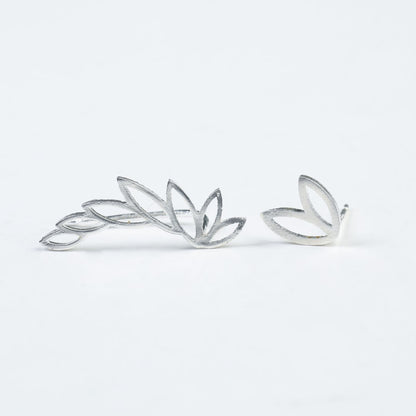 Elegant-Leaves-Brass-Cuff-Earrings- (2)