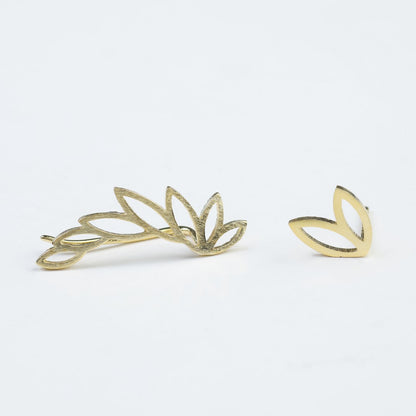 Elegant-Leaves-Brass-Cuff-Earrings- (6)