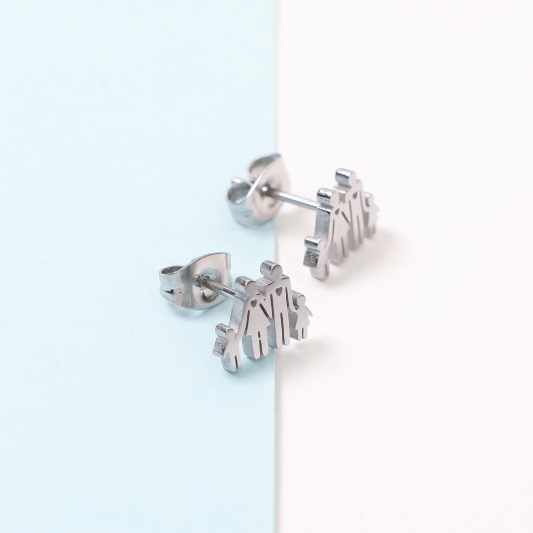 Family-Shaped-Stainless-Steel-Stud-Earrings- (4)