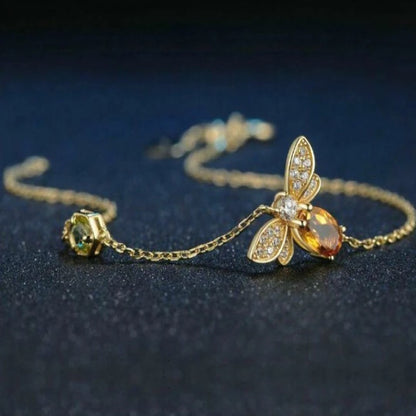 Golden-Bee-Sterling-Silver-Charm-Bracelet- (15)