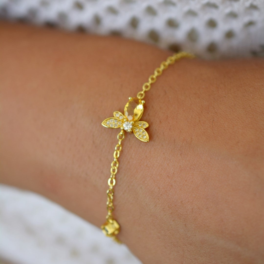 Golden-Bee-Sterling-Silver-Charm-Bracelet- (5)