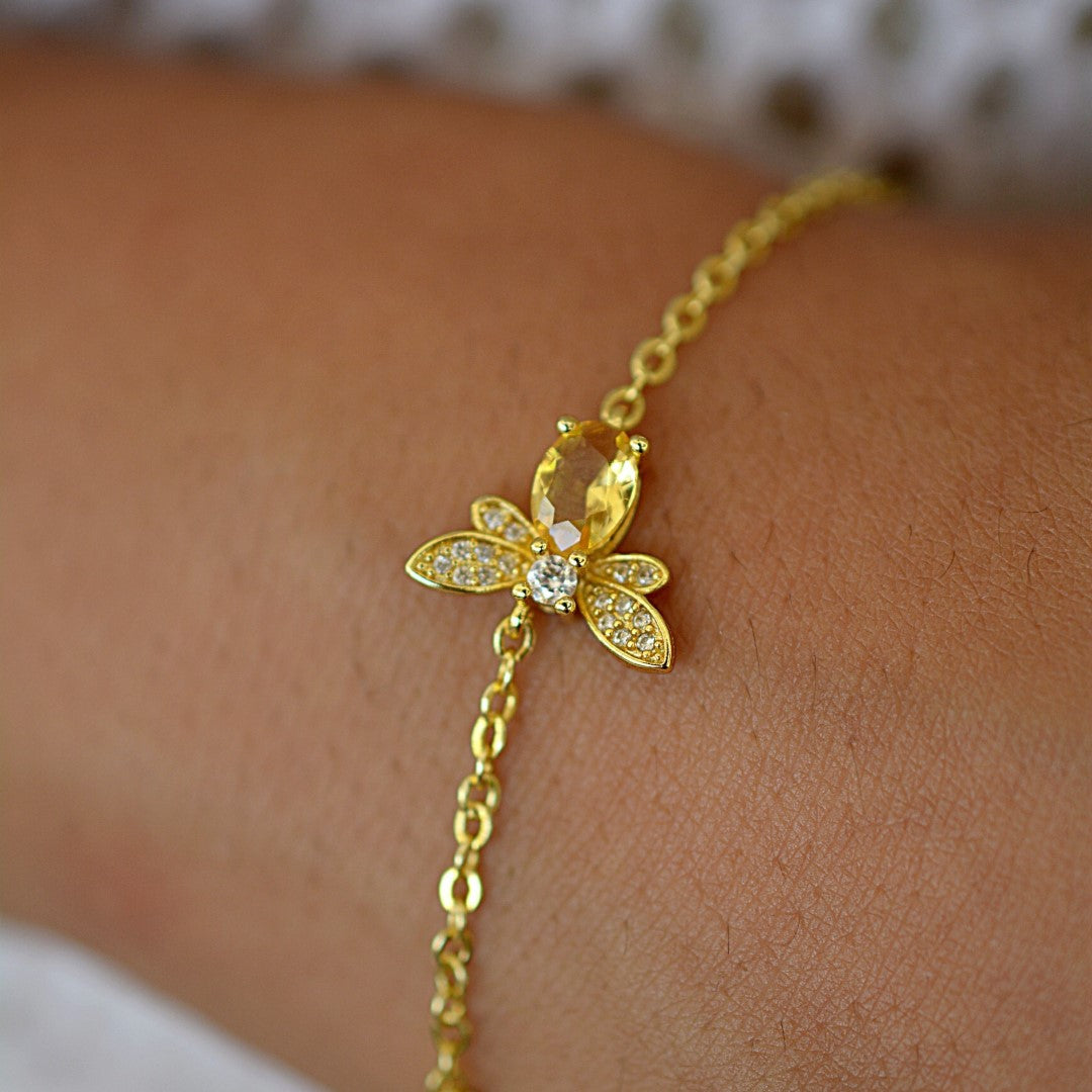 Golden-Bee-Sterling-Silver-Charm-Bracelet- (6)