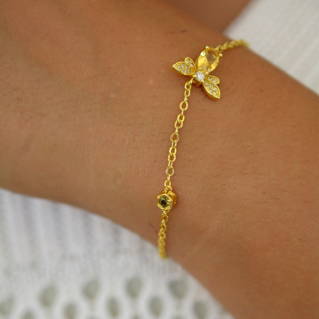 Golden-Bee-Sterling-Silver-Charm-Bracelet- (9)