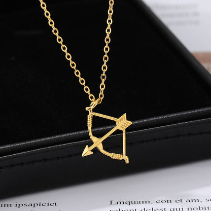 Bow and Arrow Women's Necklace in Gold & Silver