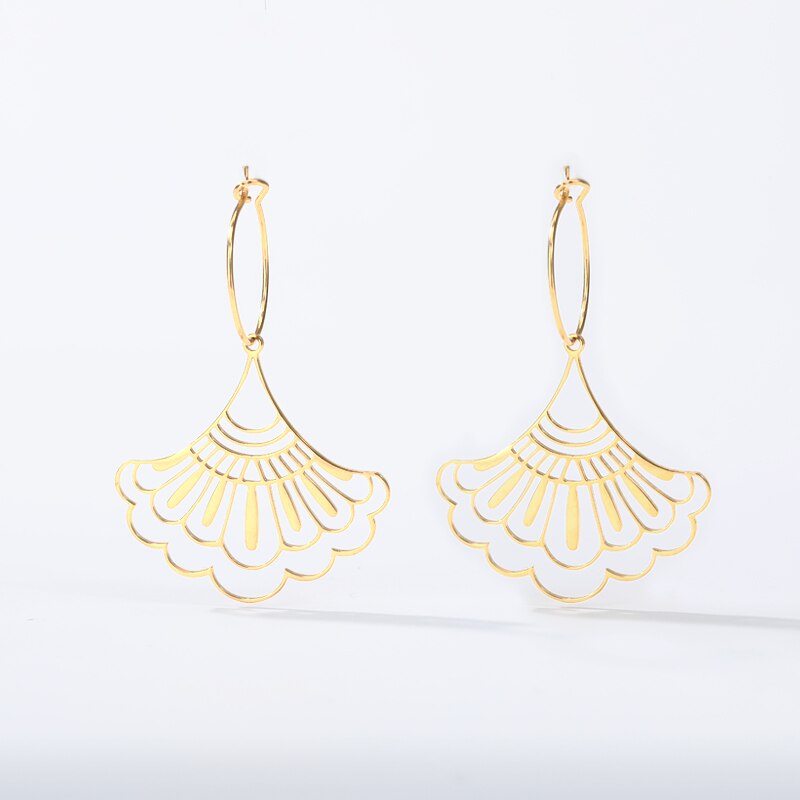 Flower Shaped Boho Pair of Earrings in Gold, Silver & Rose Gold