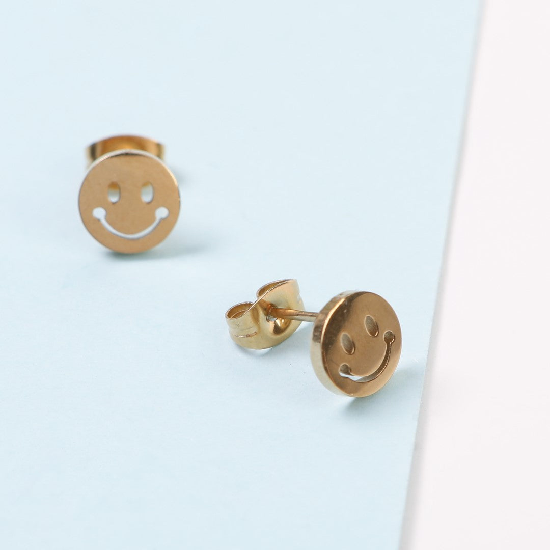 Happy-Face-Stainless-Steel-Stud-Earrings- (2)