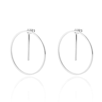 Circle Elegant Earrings for Women in Gold, Silver & Rose Gold