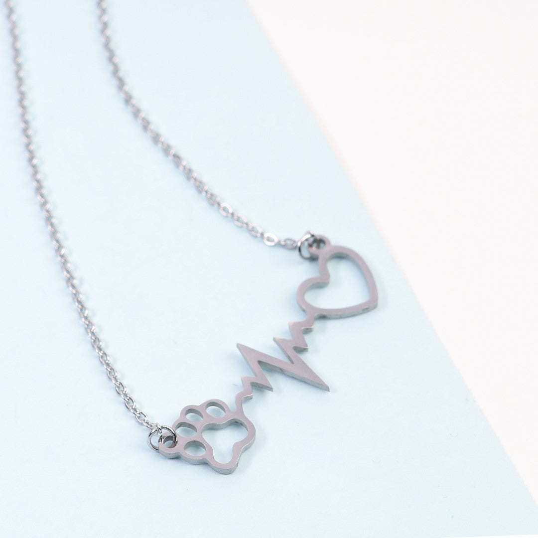 Heart-And-Paw-Stainless-Steel-Matinee-Necklace- (5)