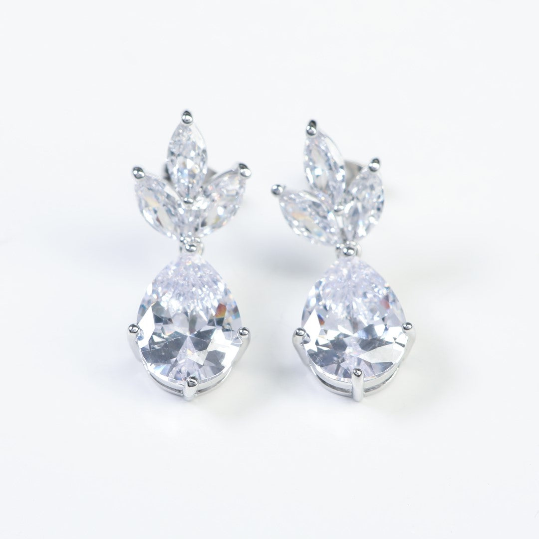 Leaf-And-Gem-Cubic-Zirconia-Teardrop-Earrings- (1)