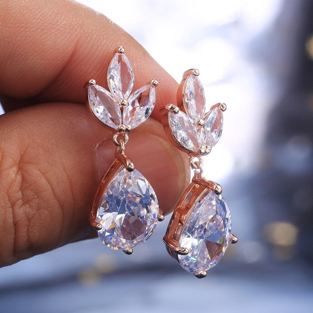 Leaf-And-Gem-Cubic-Zirconia-Teardrop-Earrings- (11)