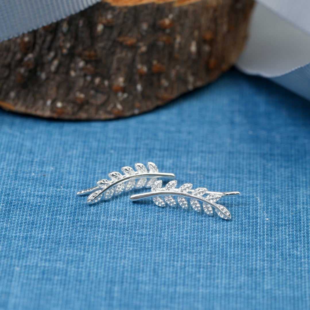 Olive-Leaf-Stainless-Steel-Crawler-Earrings- (3)