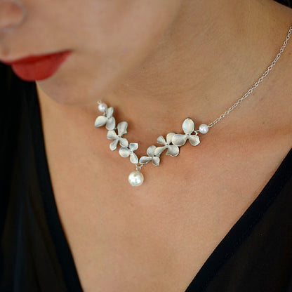 Pearl-And-Flowers-Brass-Matinee-Necklace - (8)