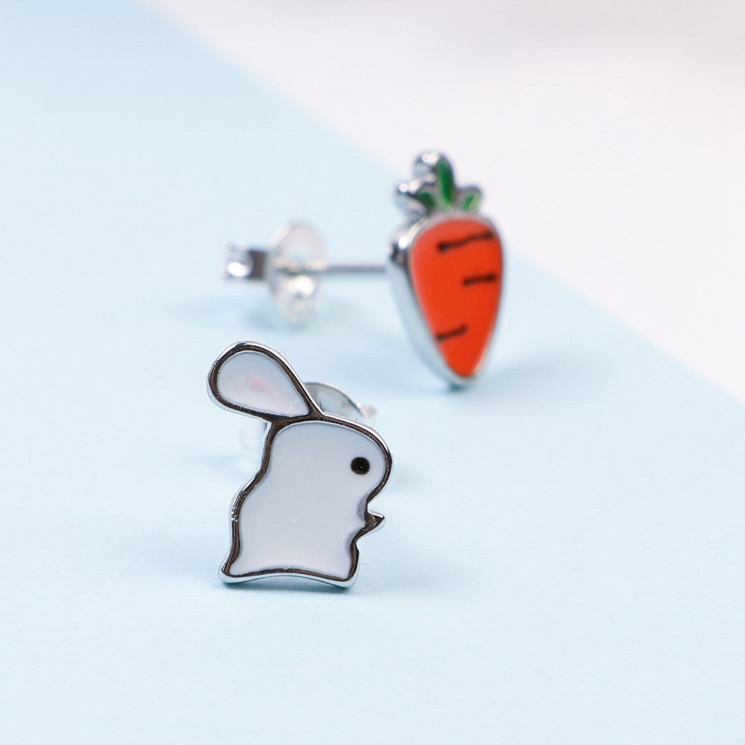 Rabbit-And-Carrot-Sterling-Silver-Stud-Earrings- (2)