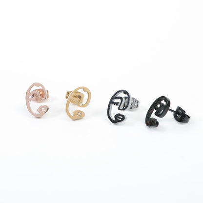 Retro-Stainless-Steel-Stud-Earrings- (1)