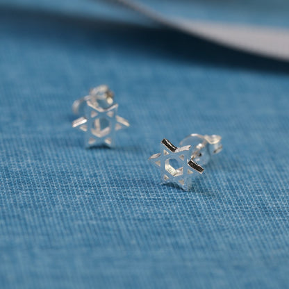 Small Star Sterling Silver Stud Earrings