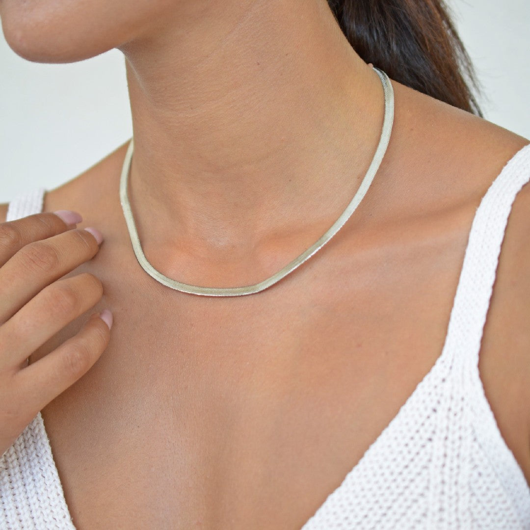 Snake-Chain-Sterling-Silver-Choker-Necklace- (6)