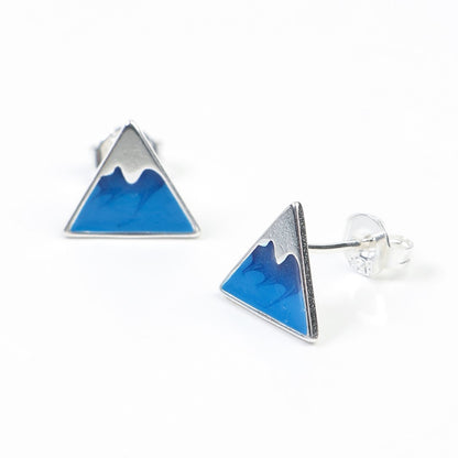 Snowy-Mountain-Shaped-Sterling-Silver-Stud-Earrings- (1)