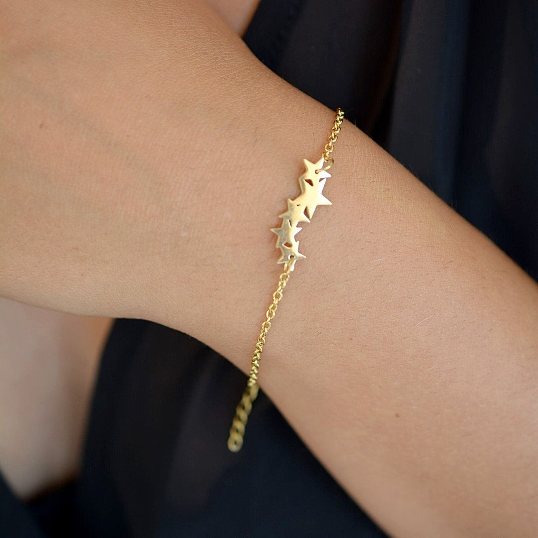 Stars-Stainless-Steel-Charm-Bracelet- (10)