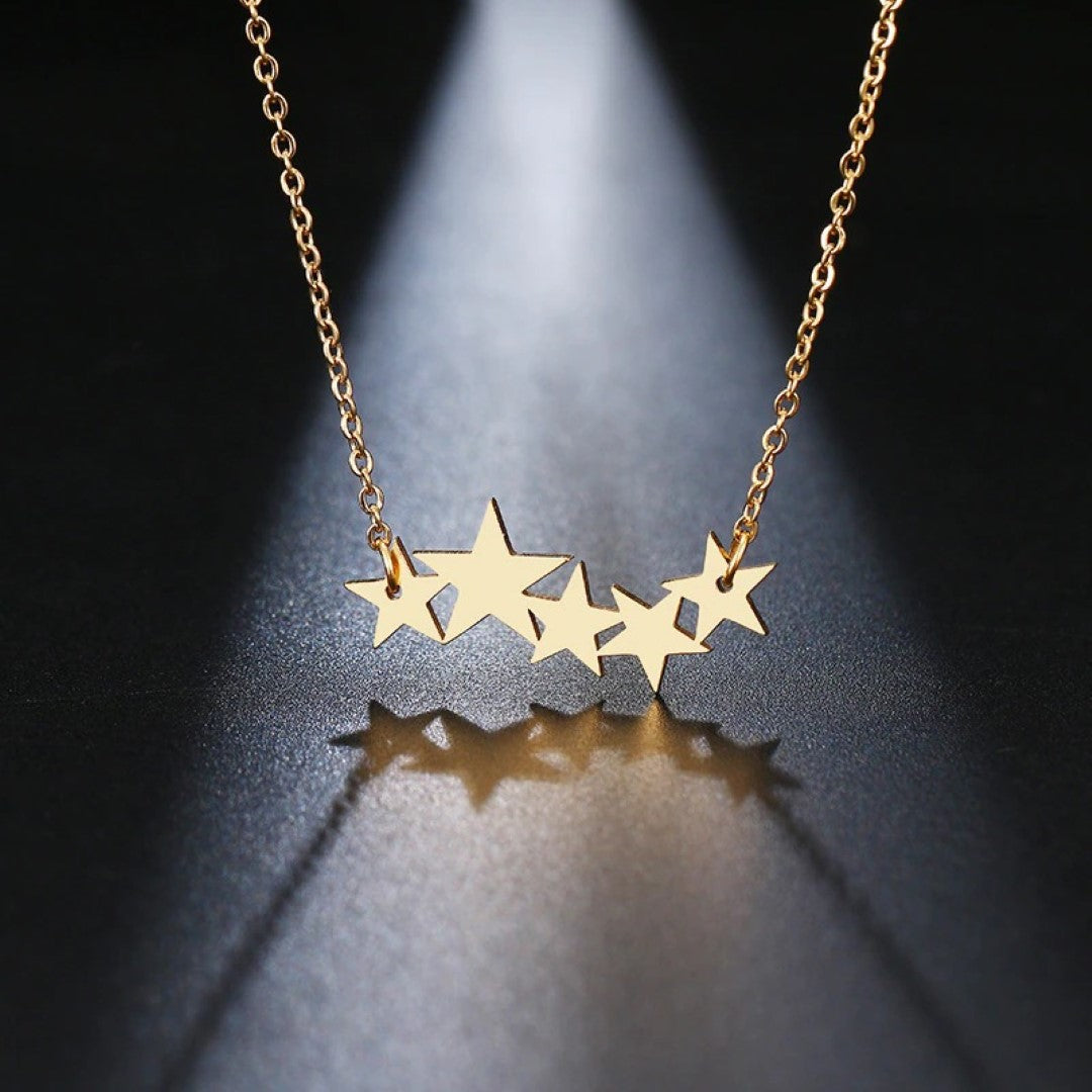 Stars-Stainless-Steel-Princess-Necklace- (9)