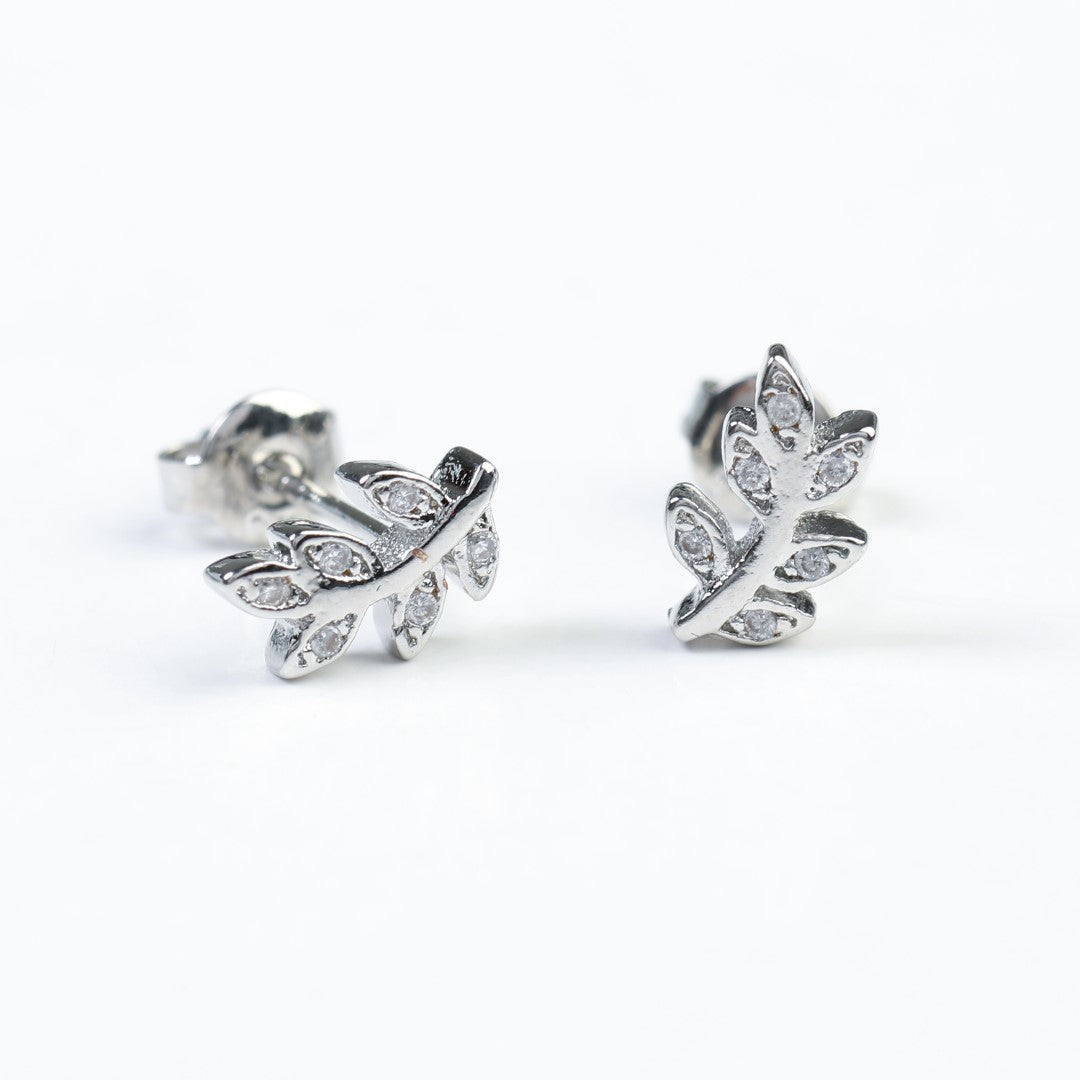 Tree-Leaf-Sterling-Silver-Stud-Earrings- (1)