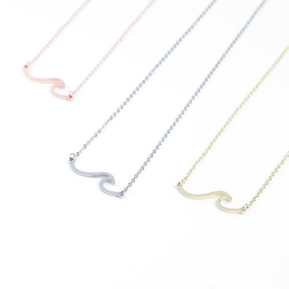 Wave-Stainless-Steel-Matinee-Necklace- (1)