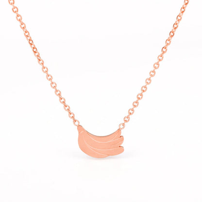 Bunch of Bananas Pendant Women's Necklace in Gold, Silver & Rose Gold