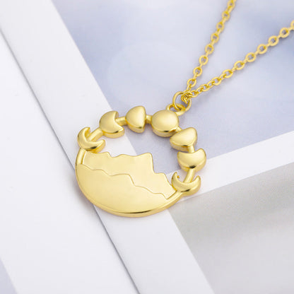 From Dusk Till Dawn Mountain Necklace in Gold & Silver