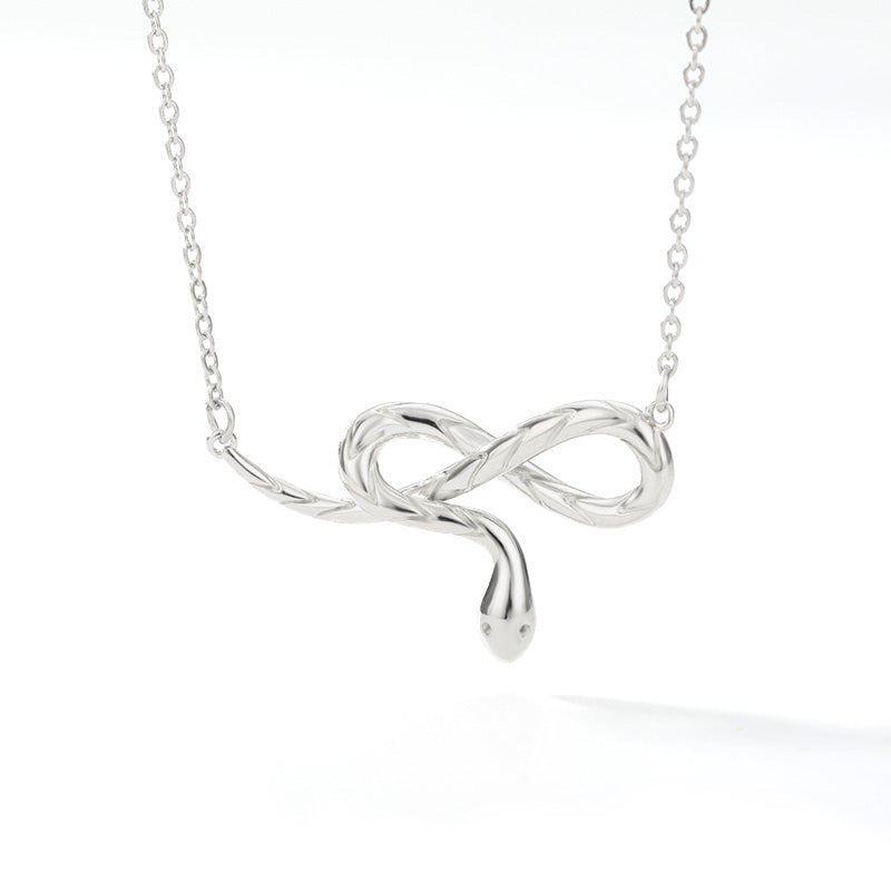 Snake Shaped Women's Necklace in Gold & Silver